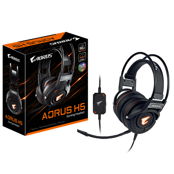 Gaming Headset Gigabyte AORUS H5 LED RGB _618S